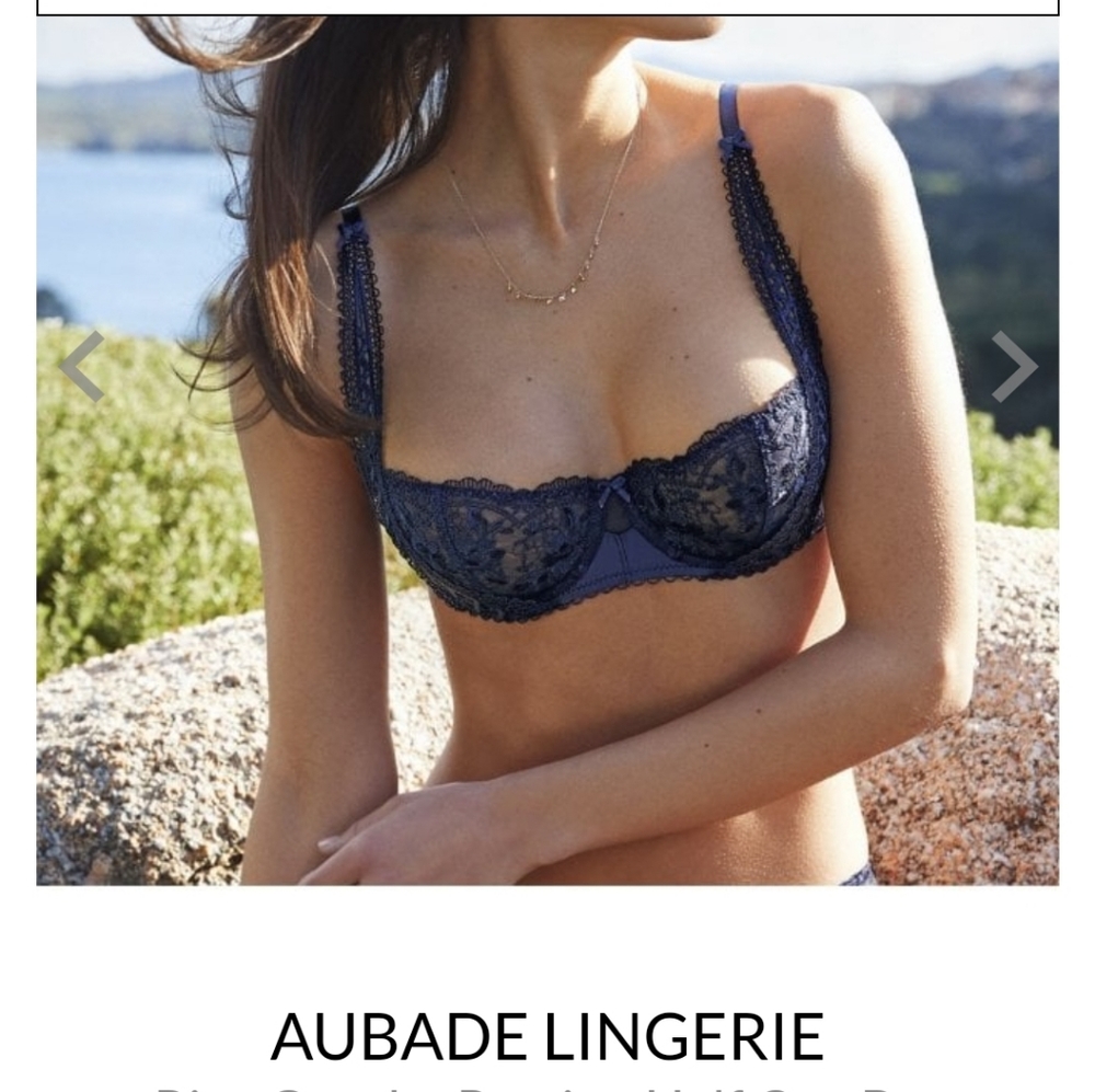 AUBADE LINGERIE Rive Gauche  Half Cup Bra 32B